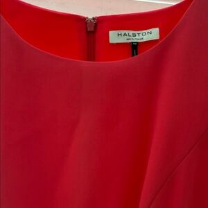 Halston Heritage Red Mini Dress